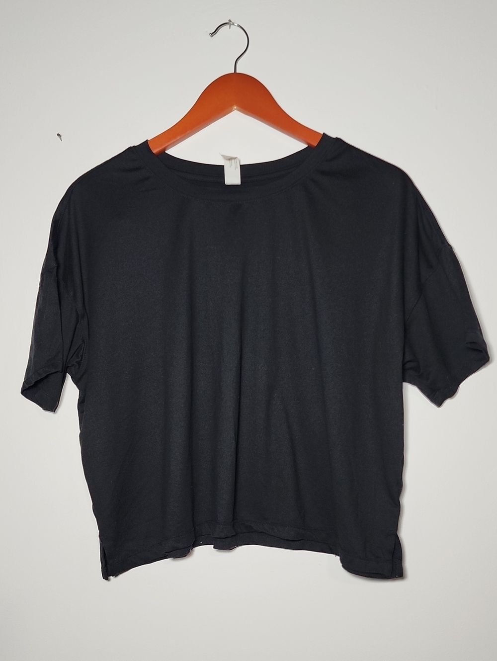 90 Degree By Reflex Black Boxy Short Sleeve Tee